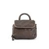 Vintage woven leather women's handbag