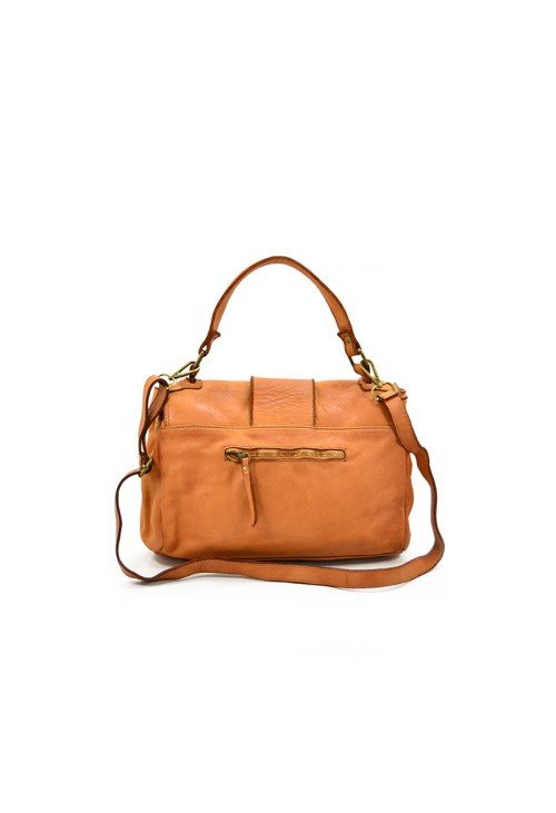 HB34-4-500x731-1 Brown leather flap women's handbag