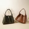 High-end smooth patent leather women's handbag