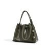 High-end smooth patent leather women's handbag