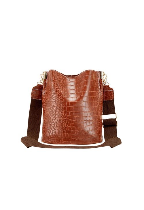 Crocodile pattern leather waterproof casual bag