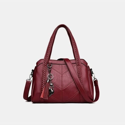 High quality vintage genuine leather women's casual bag