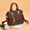 Fashion quilted plaid leather women's casual bag