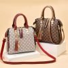 Fashion quilted plaid leather women's casual bag