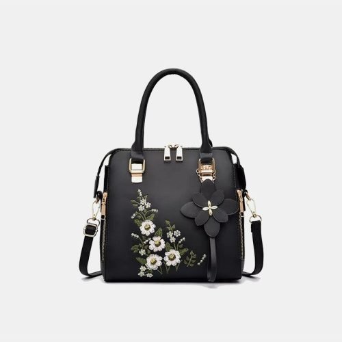 Floral embroidery simple women's casual bag
