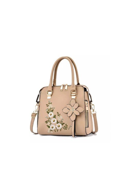 Floral embroidery simple women's casual bag