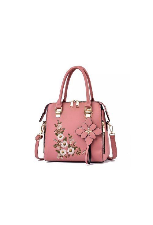 Floral embroidery simple women's casual bag