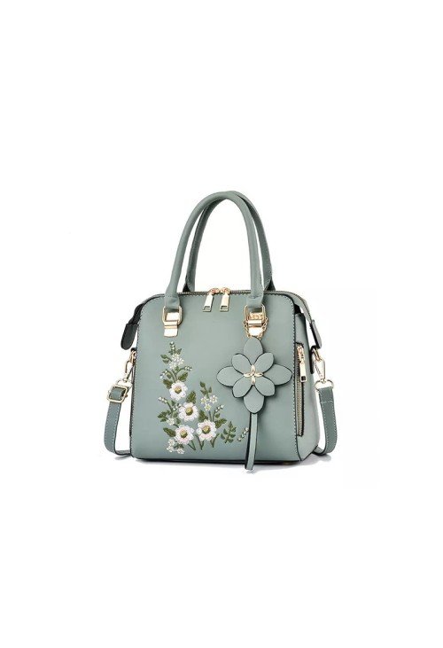 Floral embroidery simple women's casual bag