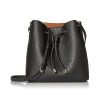 Genuine leather luxury women's bucket casual bag