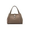 Vintage genuine leather buckle ladies casual bag