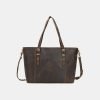 Vintage style leather women's casual bag