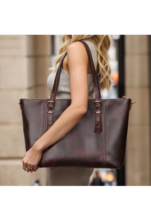 LB16-2-500x731-1 Vintage style leather women's casual bag