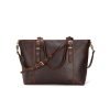 Vintage style leather women's casual bag