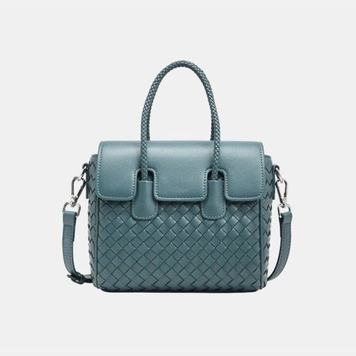 High quality woven leather women's casual bag