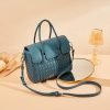 High quality woven leather women's casual bag