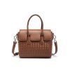 High quality woven leather women's casual bag