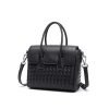 High quality woven leather women's casual bag