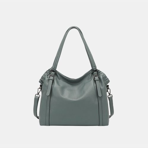 Simple leather large capacity women's casual bag
