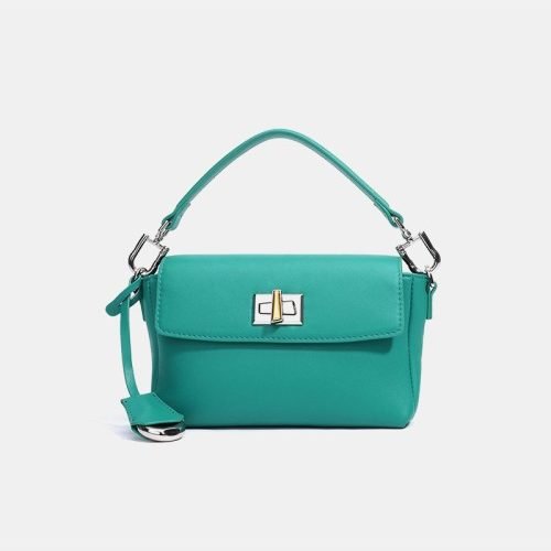 Simple high quality leather women's casual bag