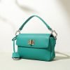 Simple high quality leather women's casual bag