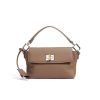 Simple high quality leather women's casual bag
