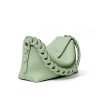 High quality textured leather women's shoulder bag