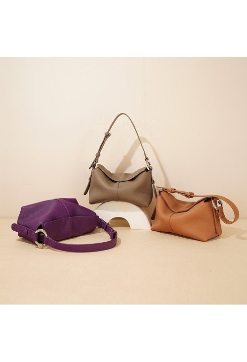SB04-3-500x731-1 Lightweight cushion leather women's shoulder bag
