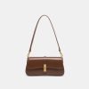 Elegant smooth leather women's shoulder bag