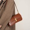 Elegant smooth leather women's shoulder bag