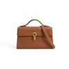 Simple and elegant leather women's shoulder bag
