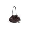 Fashion shell drawstring leather women's shoulder bag