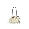 Fashion shell drawstring leather women's shoulder bag
