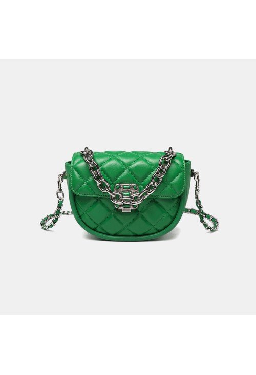 SB16-1-500x731-1 Diamond check chain leather women's shoulder bag