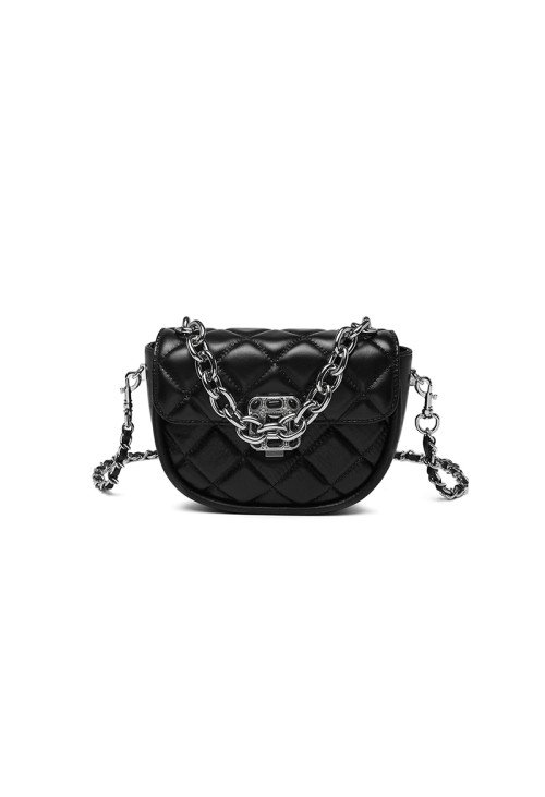 SB16-3-500x731-1 Diamond check chain leather women's shoulder bag