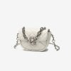 Diamond check chain leather women's shoulder bag
