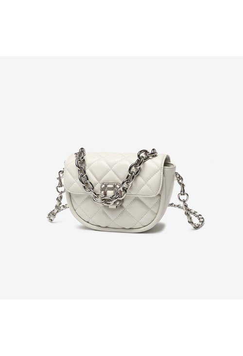 SB16-5-500x731-1 Diamond check chain leather women's shoulder bag