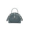 Luxurious braided leather women's shoulder bag