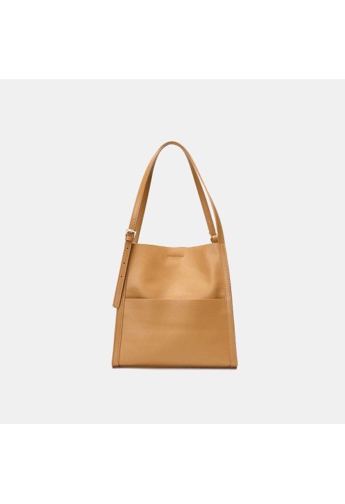 Casual large capacity leather women's shoulder bag