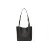 Large capacity bucket leather women's shoulder bag