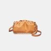 Fashion pleated chain women's shoulder bag