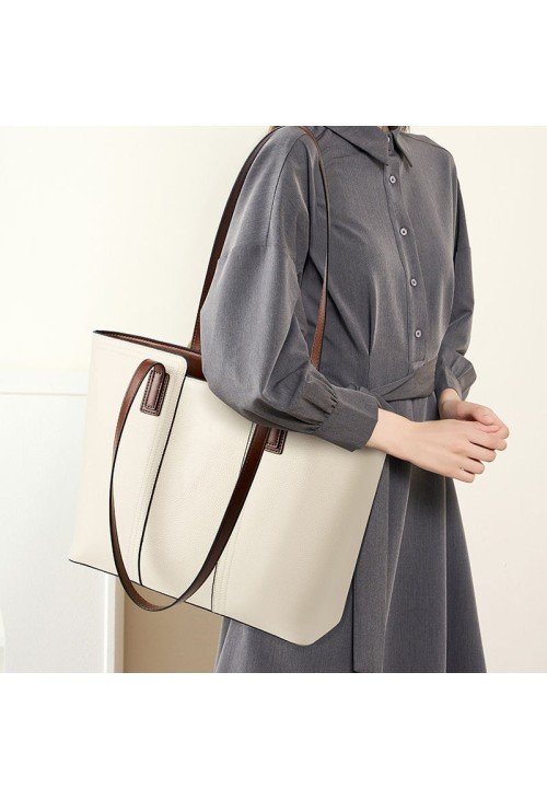 Classic elegant large capacity women's shoulder bag