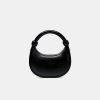 Exquisite half moon leather women's shoulder bag