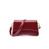Mini leather flap women's shoulder bag