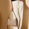 Elegant cushion leather women's shoulder bag