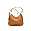 Elegant cushion leather women's shoulder bag