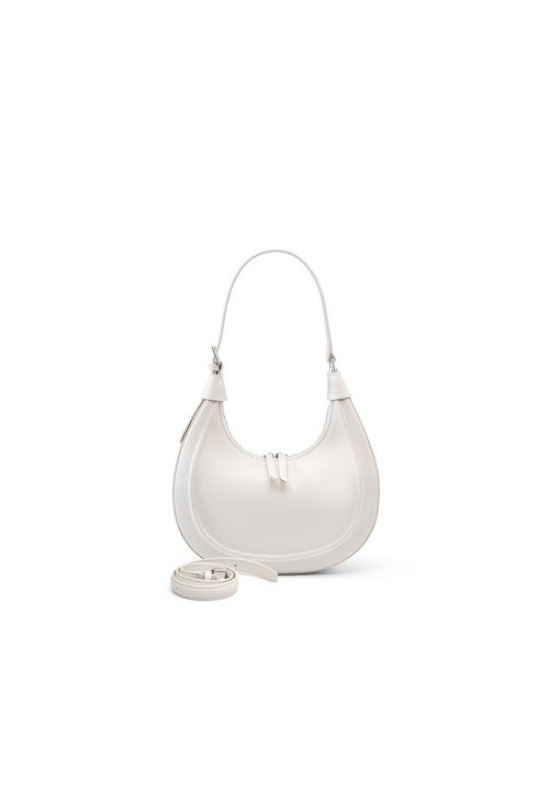 SB30-3-500x731-1 Half moon simple leather women's shoulder bag