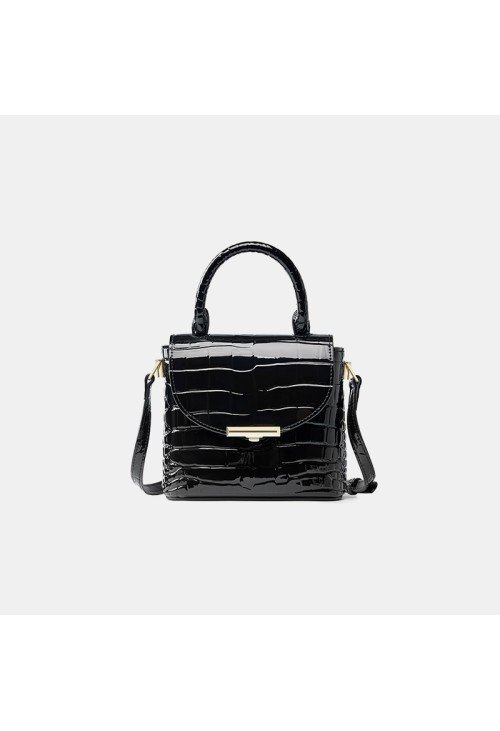SB31-1-500x731-1 Women's crocodile textured leather shoulder bag