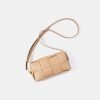 New fashionable woven leather women's shoulder bag