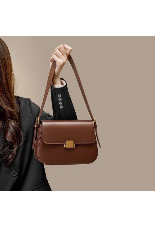 SB34-3-500x731-1 Luxurious smooth leather women's shoulder bag