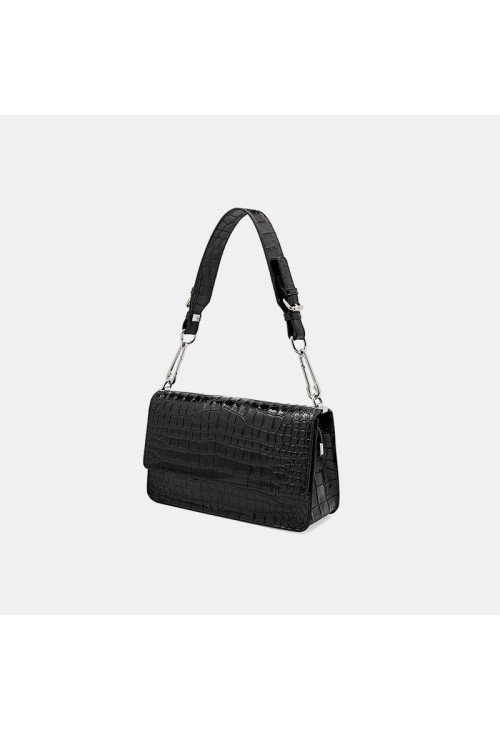 SB35-1-500x731-1 High quality crocodile textured leather women's shoulder bag